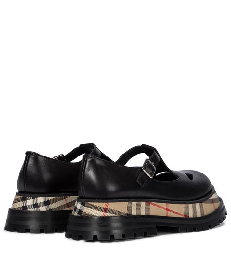 burberry aldwych|Burberry Aldwych Leather Mary Jane Loafers in Black .